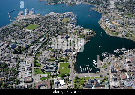 Aerial of Victoria, Vancouver Island, BC, Kanada Stockfoto