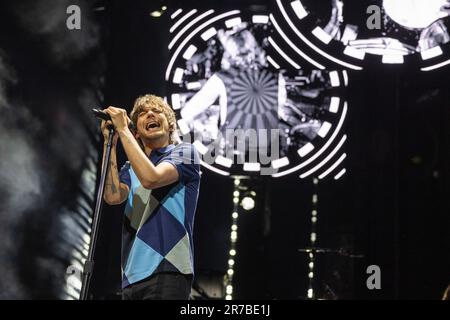 Milwaukee, USA. 13. Juni 2023. Louis Tomlinson auf dem BMO Harris Pavilion am 13. Juni 2023 in Milwaukee, Wisconsin (Foto: Daniel DeSlover/Sipa USA) Guthaben: SIPA USA/Alamy Live News Stockfoto