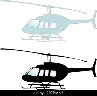 Hubschrauber - Vektor-illustration Stock Vektor