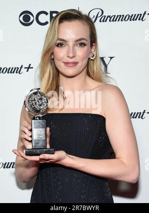 14. Juni 2023, New York, New York, USA: Jodie Comer im Pressesaal bei den Tony Awards 2023 in New York. (Kreditbild: © Lisa O'Connor/ZUMA Press Wire) NUR REDAKTIONELLE VERWENDUNG! Nicht für den kommerziellen GEBRAUCH! Stockfoto