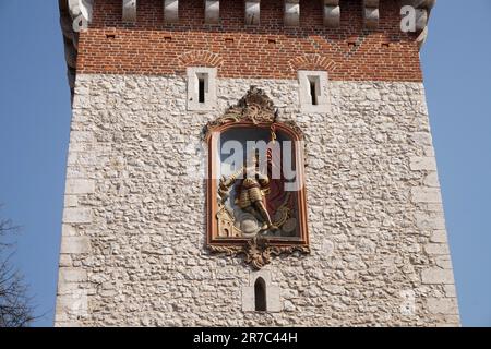 St. Florians Tor, Altstadt, Krakau, Polen Stockfoto