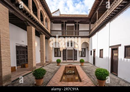 Horno del Oro House Courtyard - Granada, Andalusien, Spanien Stockfoto