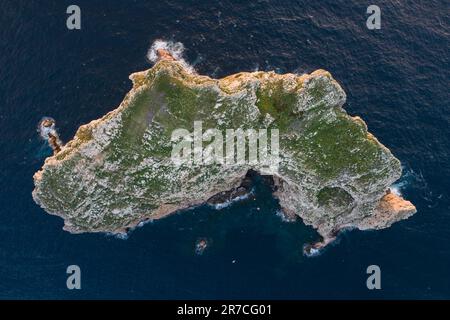 Sardinien Foradada Insel capo Caccia Mittelmeer, Azure Meer, türkisfarbenes Wasser, Sandstrand Stockfoto