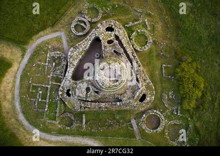 Sardinien, Nuraghe Santu Antine, Basaltblöcke, Bronzezeit - Nuragische Zivilisation, Torralba, Provinz Sassari Stockfoto