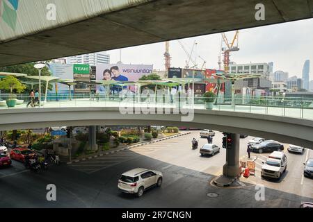 BANGKOK, THAILAND - CA. JANUAR 2020: Blick auf Bangkok bei Tag. Stockfoto