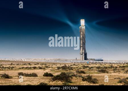 THERMO-SOLAR-KRAFTWERK ASHALIM (2019) ASHALIM NEGEV ISRAEL Stockfoto