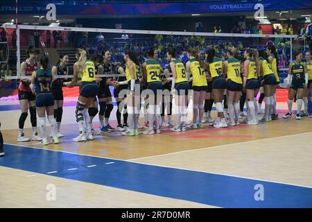 DF - BRASILIA - 06/14/2023 - LEAGUE OF WOMEN's VOLLEYBALL NATIONS 2023, BRASILIEN X SÜDKOREA - Match between Brazil EQUIPE 2] für die Women's Volleyball League 2023. Foto: HELIO MONTFERRE/AGIF/Sipa USA Stockfoto