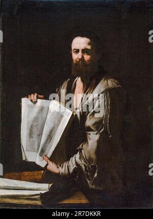 Euklid (aktiv um 300BC), antiker griechischer Mathematiker, Porträtmalerei in Öl auf Leinwand von Jusepe de Ribera, 1630-1635 Stockfoto