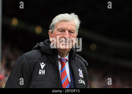 Aktenfoto vom 13-05-2023 von Crystal Palace Manager Roy Hodgson. Die Premier League hat den Spielplan für die Saison 2023/24 bekannt gegeben, die am Freitag, den 11. August 2023 beginnt. Ausgabedatum: Donnerstag, 15. Juni 2023. Stockfoto