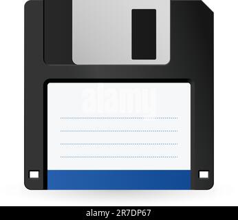 Magnetische Diskette Symbol zum Speichern von Daten Stock Vektor