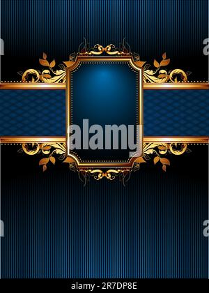 Kunstvoller Rahmen. Diese Abbildung kann als Designerarbeit nützlich sein Stock Vektor