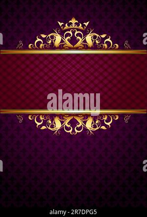 Kunstvoller Rahmen. Diese Abbildung kann als Designerarbeit nützlich sein Stock Vektor