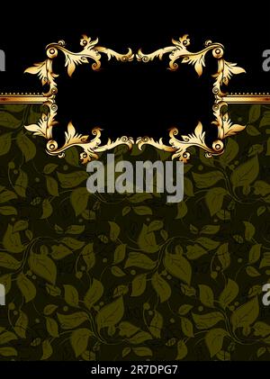 Kunstvoller Rahmen. Diese Abbildung kann als Designerarbeit nützlich sein Stock Vektor