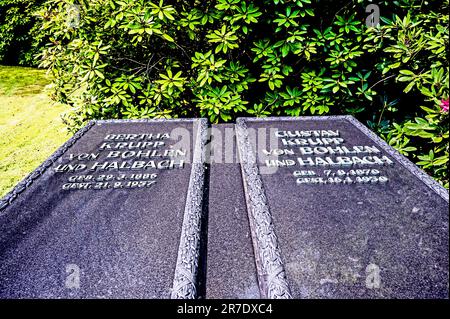 Essen (NRW, Deutschland): Familienfriedhof der Familie Krupp in Essen Bredeney; Friedhof der Familie Krupp Stockfoto