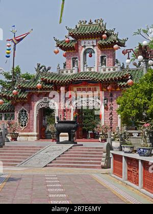 Vietnam, Provinz Quang Nam, Stadt Hoi an, Altstadt, die von der UNESCO zum Weltkulturerbe erklärt wurde, Versammlungshalle der chinesischen Kongregation Hainan, Phuoc Ki Stockfoto