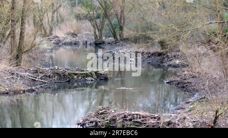 Wunderschöne Landschaft rund um Dudelange in Luxemburg Stockfoto