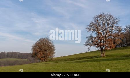 Wunderschöne Landschaft rund um Dudelange in Luxemburg Stockfoto