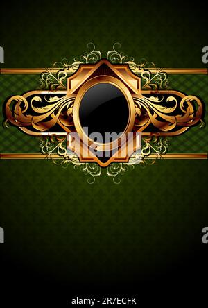 Kunstvoller Rahmen. Diese Abbildung kann als Designerarbeit nützlich sein Stock Vektor