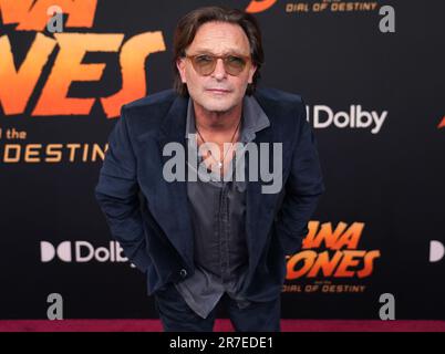 Thomas Kretschmann trifft am Mittwoch, den 14. Juni 2023, auf der LucasFilms' INDIANA JONES EIN UND DIE „DIAL OF DESTINY Los Angeles Premiere“ im Dolby Theatre in Hollywood, Kalifornien. (Foto: Sthanlee B. Mirador/Sipa USA) Stockfoto