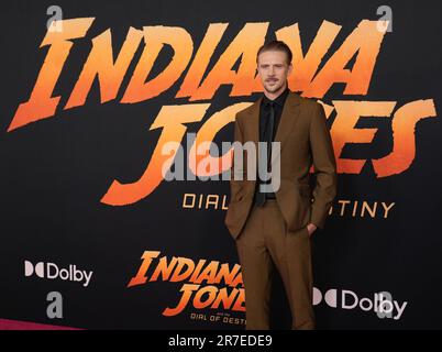 Boyd Holbrook kommt am LucasFilms' INDIANA JONES AN UND AM Mittwoch, den 14. Juni 2023, IM Dolby Theatre in Hollywood, Kalifornien, WIRD DIE SCHICKSALSWAHL Los Angeles Premiere abgehalten. (Foto: Sthanlee B. Mirador/Sipa USA) Stockfoto