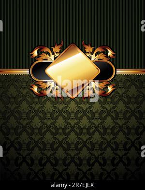 Kunstvoller Rahmen. Diese Abbildung kann als Designerarbeit nützlich sein Stock Vektor