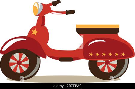 Stock Vector Illustration: Motorrad-Vektor Stock Vektor