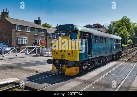 31128 – BR Klasse 31 Diesel Charybdis in Grosmont Stockfoto