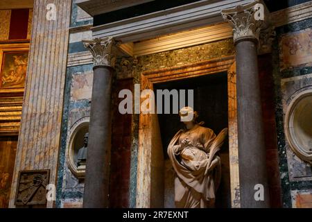 Das Innere des Pantheons in Rom, italien Stockfoto