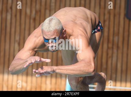 Florent Manaudou während der französischen Elite-Schwimmmeisterschaft am 15. Juni 2023 in Rennes, Frankreich - Foto Laurent Lairys / PANORAMA Stockfoto