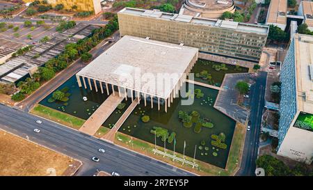 Der Itamaraty-Palast, auch bekannt als Palácio dos Arcos, ist der Sitz des brasilianischen Außenministeriums in Brasília. Stockfoto