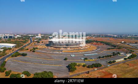 Arena BRB Mané Garrincha ist ein brasilianisches Fußballstadion und eine Mehrzweckarena in Brasília im Bundesbezirk. Stockfoto