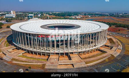 Arena BRB Mané Garrincha ist ein brasilianisches Fußballstadion und eine Mehrzweckarena in Brasília im Bundesbezirk. Stockfoto