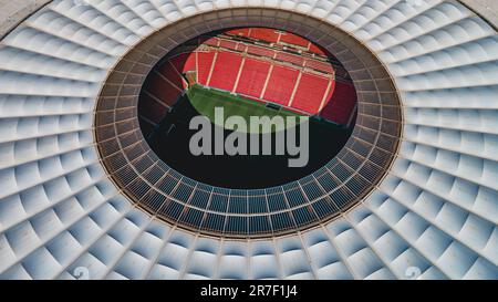 Arena BRB Mané Garrincha ist ein brasilianisches Fußballstadion und eine Mehrzweckarena in Brasília im Bundesbezirk. Stockfoto