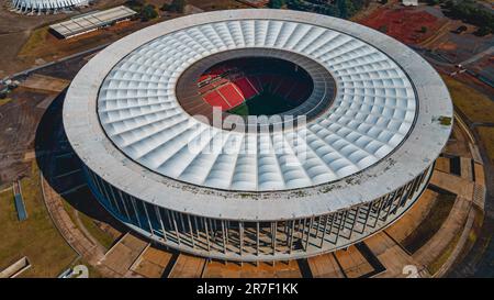 Arena BRB Mané Garrincha ist ein brasilianisches Fußballstadion und eine Mehrzweckarena in Brasília im Bundesbezirk. Stockfoto