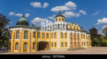 Panorama des historischen Schlosses Belvedere in Weimar, Deutschland Stockfoto