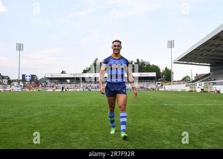 Wakefield, England - 11. Juni 2023 - Wakefield Trinity's Issac Shaw. Rugby League Betfred Super League , Wakefield Trinity gegen Leeds Rhinos im Be Well Support Stadium, Wakefield, Großbritannien Stockfoto