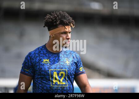 Wakefield, England - 11. Juni 2023 - Hugo Salabio von Wakefield Trinity. Rugby League Betfred Super League , Wakefield Trinity gegen Leeds Rhinos im Be Well Support Stadium, Wakefield, Großbritannien Stockfoto