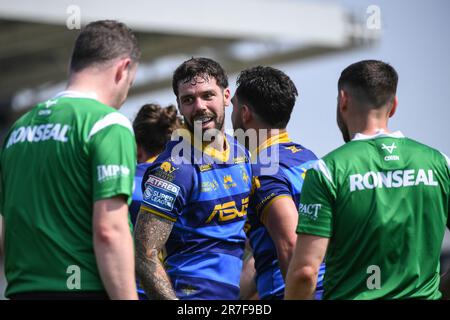 Wakefield, England - 11. Juni 2023 - Wakefield Trinity's will Dagger. Rugby League Betfred Super League , Wakefield Trinity gegen Leeds Rhinos im Be Well Support Stadium, Wakefield, Großbritannien Stockfoto