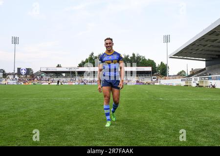 Wakefield, England - 11. Juni 2023 - Wakefield Trinity's Issac Shaw. Rugby League Betfred Super League , Wakefield Trinity gegen Leeds Rhinos im Be Well Support Stadium, Wakefield, Großbritannien Stockfoto