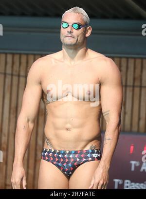 Rennes, Frankreich. 15. Juni 2023. Florent Manaudou während der französischen Elite-Schwimmmeisterschaft am 15. Juni 2023 in Rennes, Frankreich. Foto: Laurent Lairys/ABACAPRESS.COM Kredit: Abaca Press/Alamy Live News Stockfoto