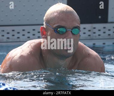Rennes, Frankreich. 15. Juni 2023. Florent Manaudou während der französischen Elite-Schwimmmeisterschaft am 15. Juni 2023 in Rennes, Frankreich. Foto: Laurent Lairys/ABACAPRESS.COM Kredit: Abaca Press/Alamy Live News Stockfoto