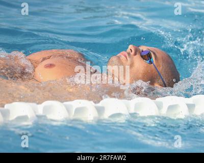 Rennes, Frankreich. 15. Juni 2023. Florent Manaudou während der französischen Elite-Schwimmmeisterschaft am 15. Juni 2023 in Rennes, Frankreich. Foto: Laurent Lairys/ABACAPRESS.COM Kredit: Abaca Press/Alamy Live News Stockfoto