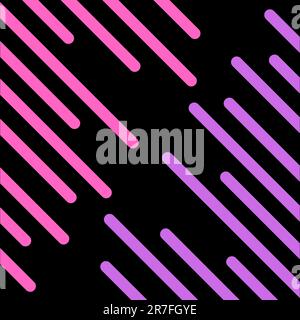 Eine abstrakte Komposition mit lebendigen Violett-, Pink- und hellen Farbtönen auf dunklem Hintergrund Stockfoto