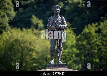 Ironbridge, Juni 4. 2023: Kriegsdenkmal Stockfoto