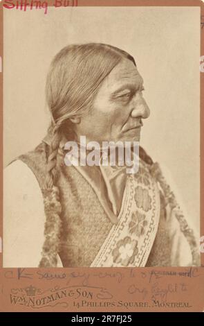 Sitting Bull c. 1885 Stockfoto