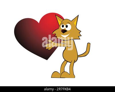 Cartoon-Katze Stock Vektor