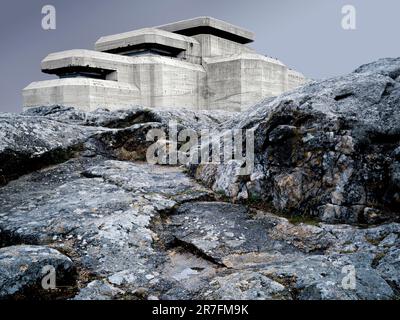 Museum Le Grand Blockhaus, Batz-sur-Mer, Bretagne, Frankreich Stockfoto