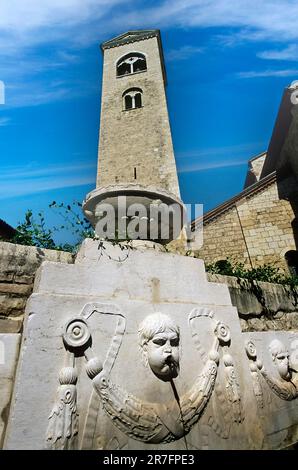 Italien Lombardia Brescia Piazza Immacolata Bel Turm der St. Francesco Kirche Stockfoto