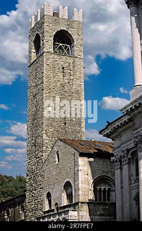 Italien Lombardia Brescia das Schloss Broletto Stockfoto