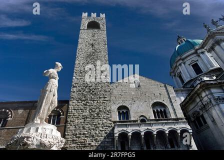 Italien Lombardia Brescia das Schloss Broletto Stockfoto